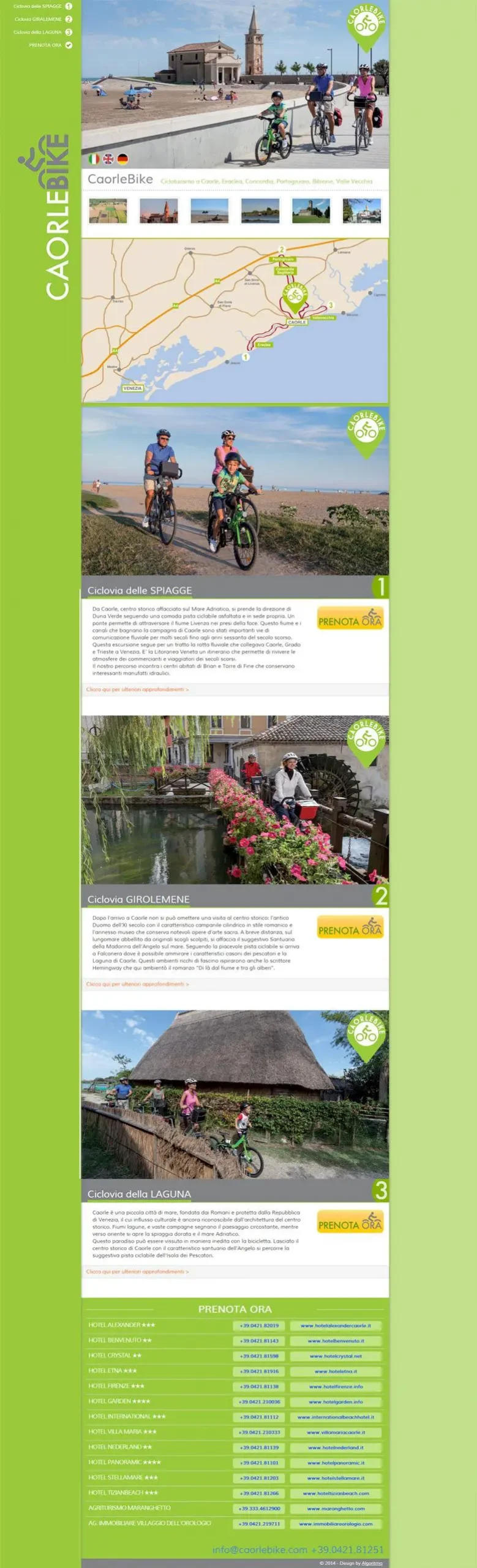 Caorle bike homepage
