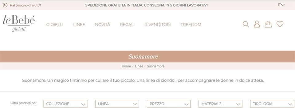 Ottimizzazione homepage e-commerce B2C LeBebè