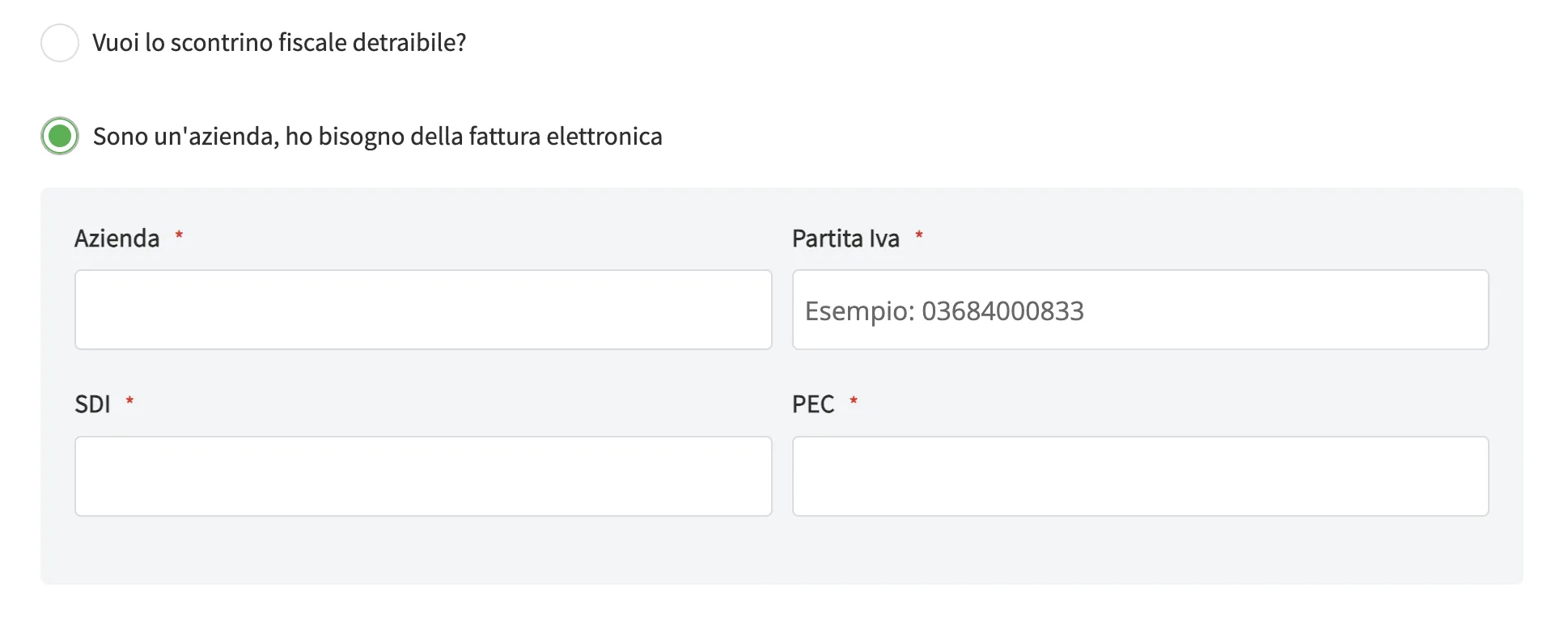 Fattura elettronica e-commerce B2C Pharmasi