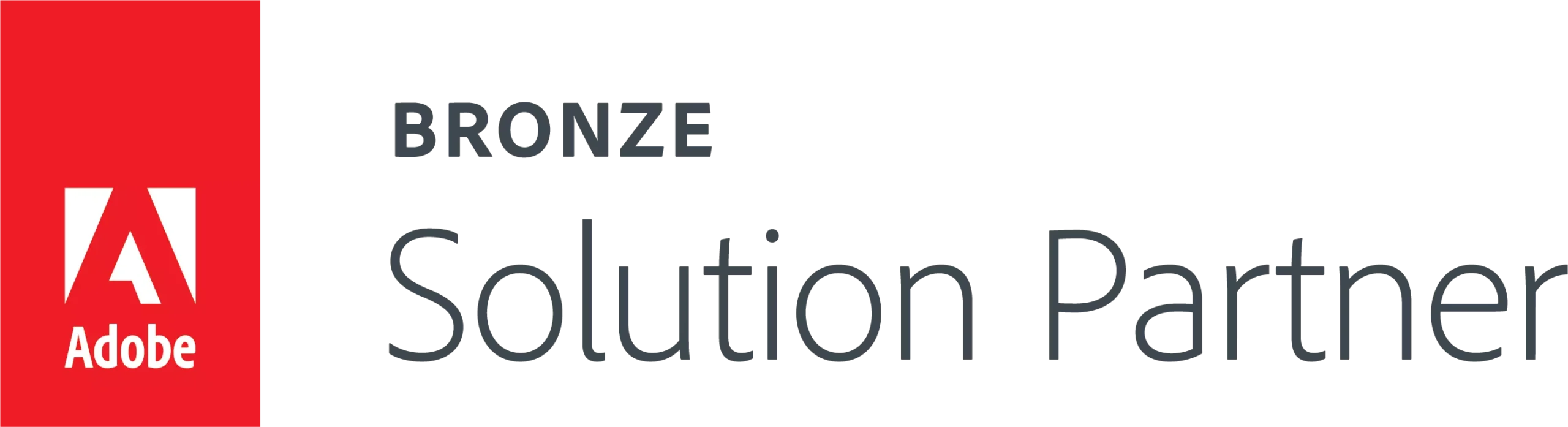 Icona certificazione Adobe commerce Bronze Solution Partner