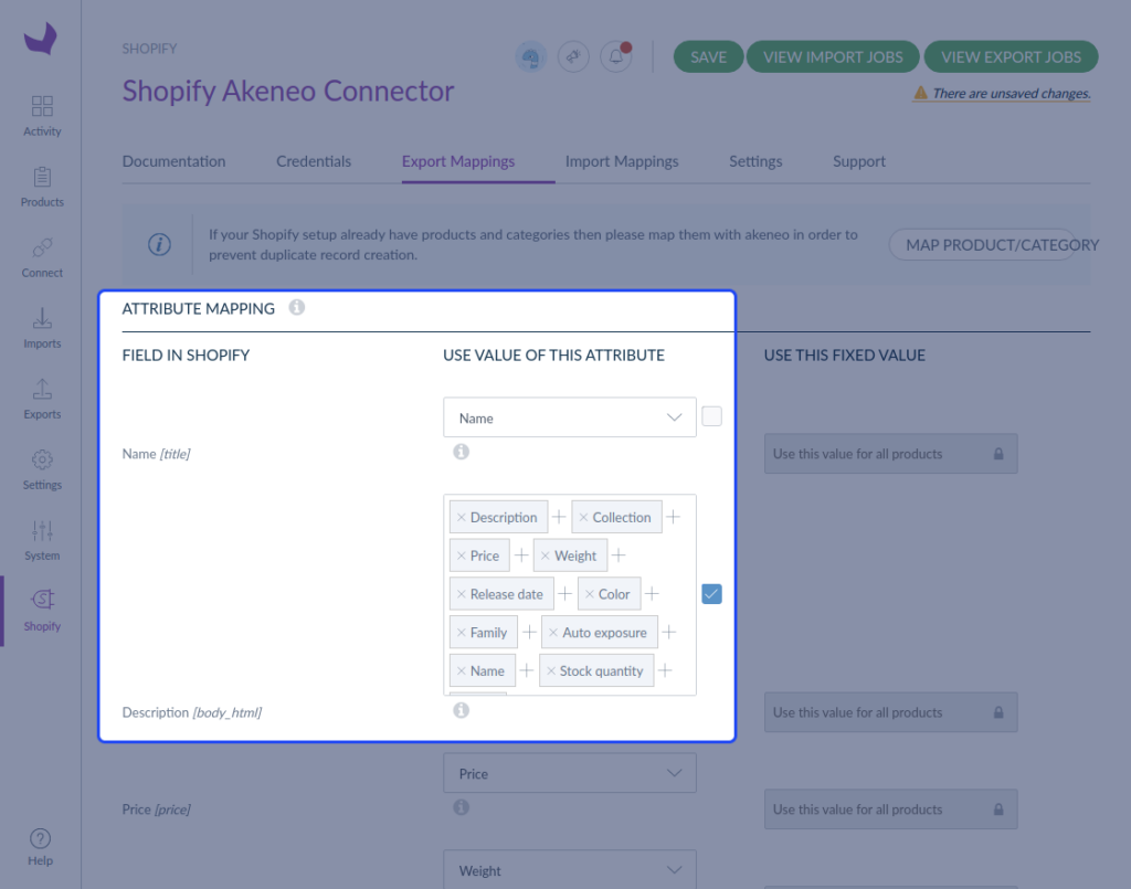 shopify akeneo connector